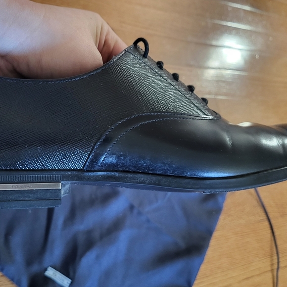Prada Men\'s Black Leather Shoes main image 9